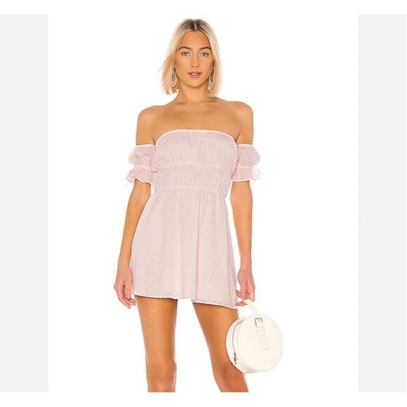 Majorelle Lillia Mini Dress in Baby Pink - Picture 1 of 4